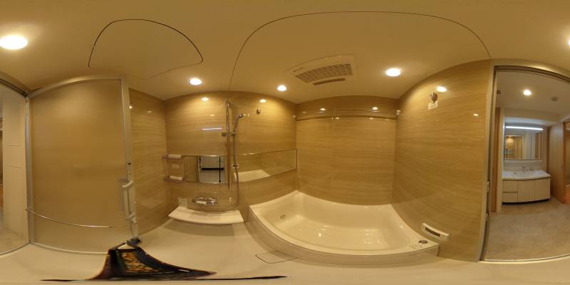 パノラマ画像バスルーム