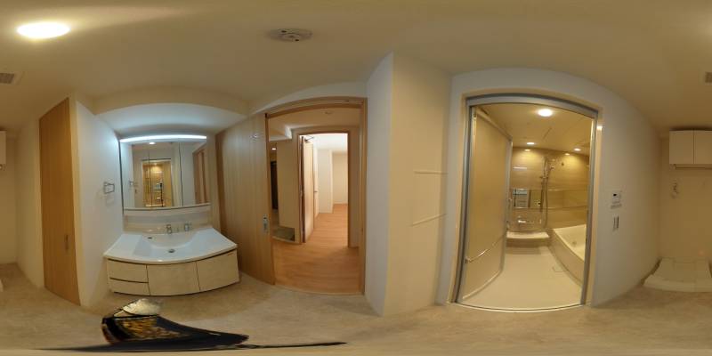 パノラマ画像洗面所