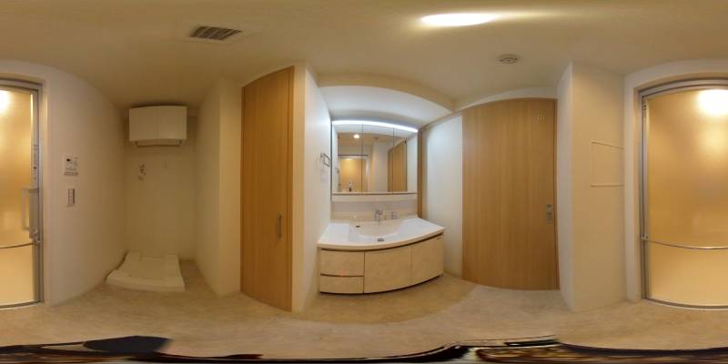 パノラマ画像洗面所