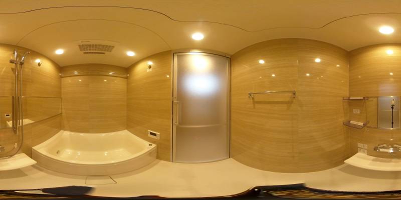 パノラマ画像バスルーム