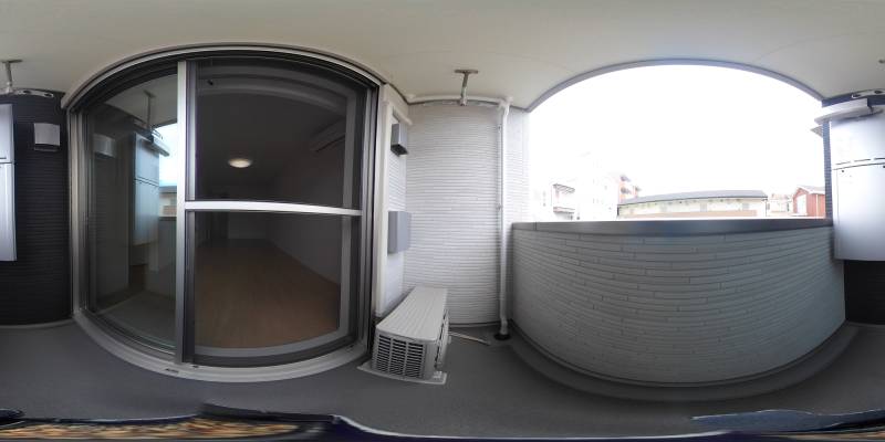 パノラマ画像バルコニー