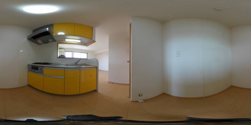 パノラマ画像キッチン