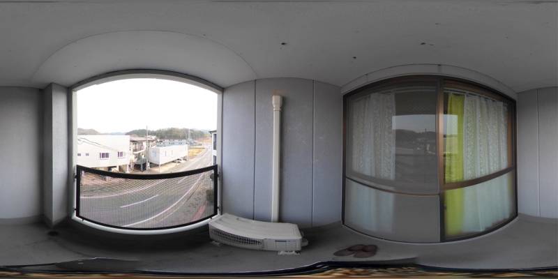 パノラマ画像バルコニー