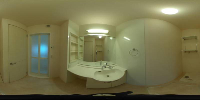 パノラマ画像洗面所