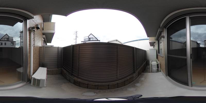 パノラマ画像バルコニー