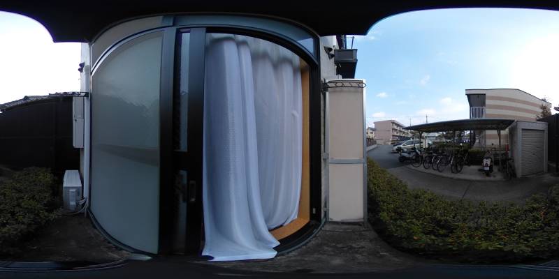 パノラマ画像バルコニー