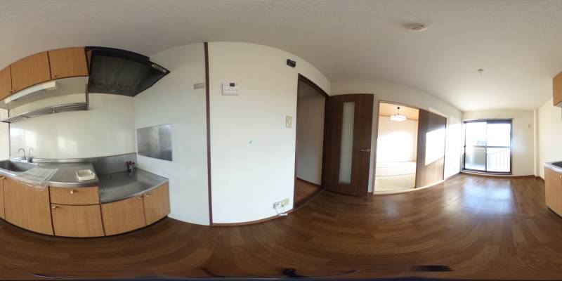 パノラマ画像キッチン