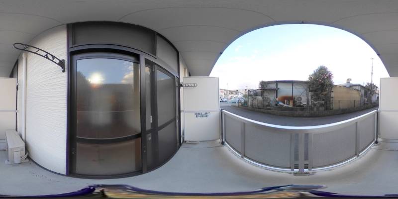 パノラマ画像バルコニー