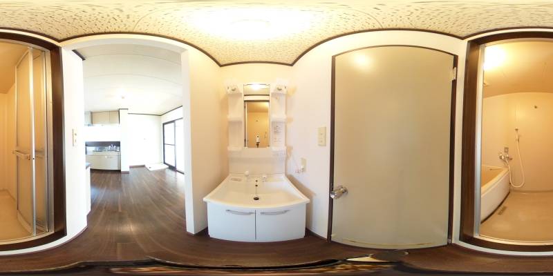 パノラマ画像洗面所