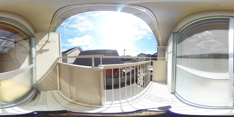 パノラマ画像バルコニー