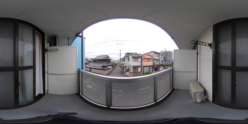 パノラマ画像バルコニー