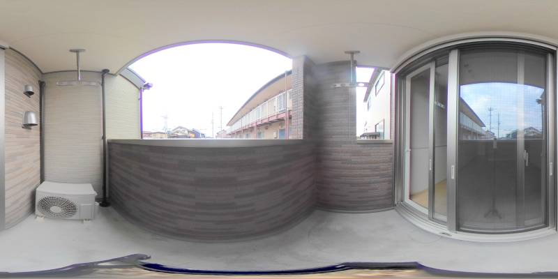 パノラマ画像バルコニー