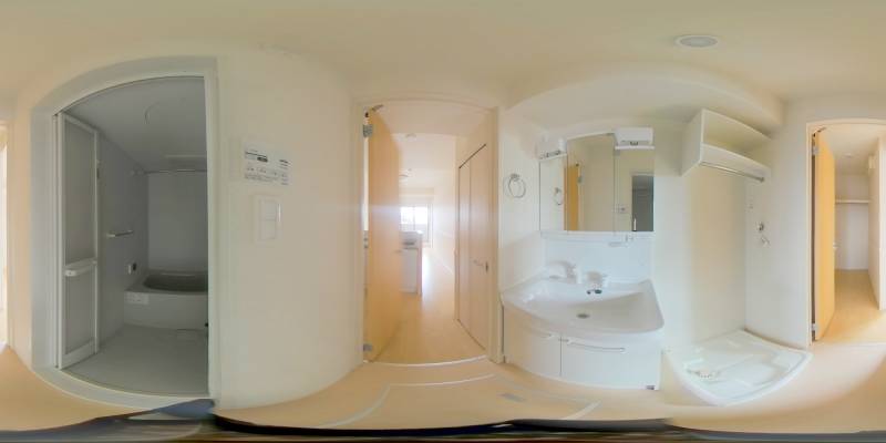 パノラマ画像洗面所