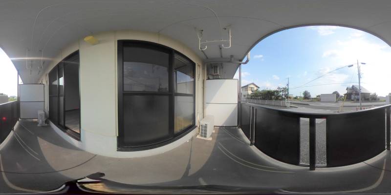 パノラマ画像バルコニー