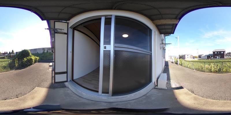 パノラマ画像庭