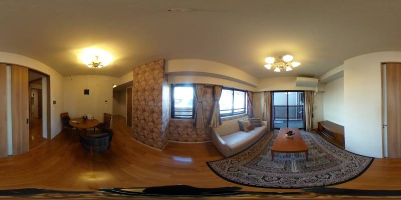 パノラマ画像リビング