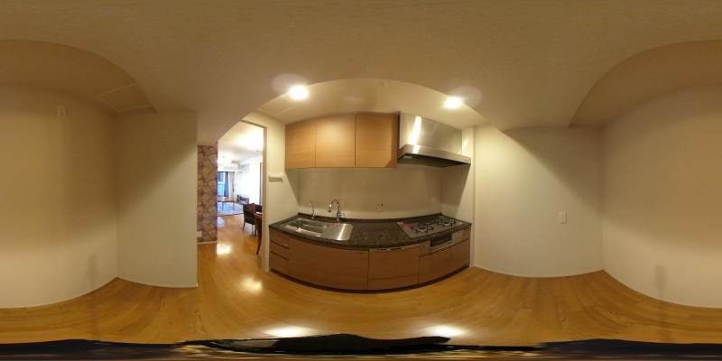 パノラマ画像キッチン