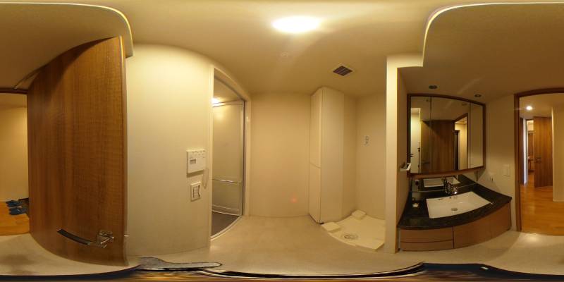 パノラマ画像洗面所