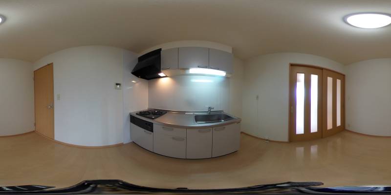 パノラマ画像キッチン