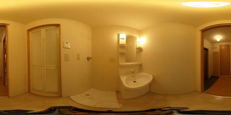 パノラマ画像洗面所