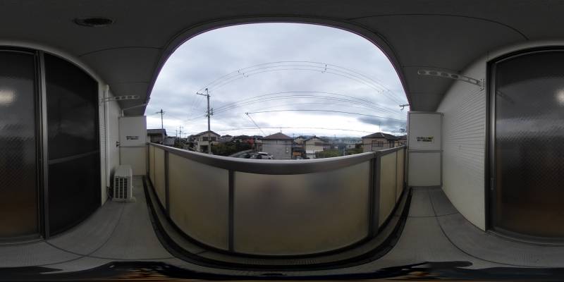 パノラマ画像バルコニー