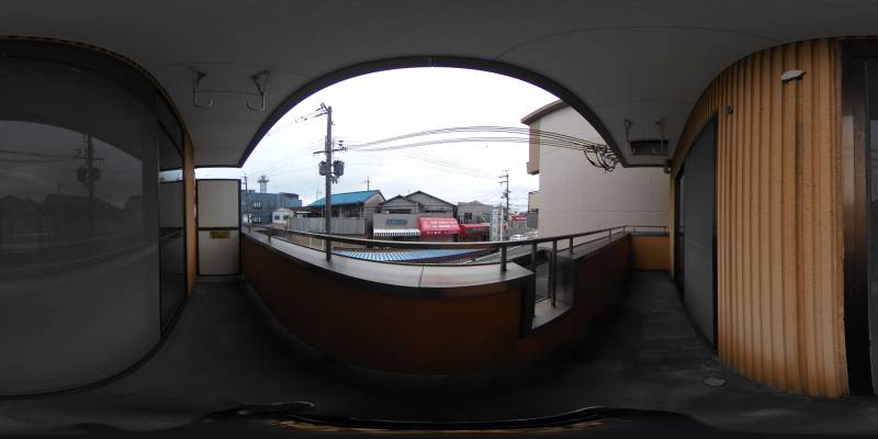 パノラマ画像バルコニー