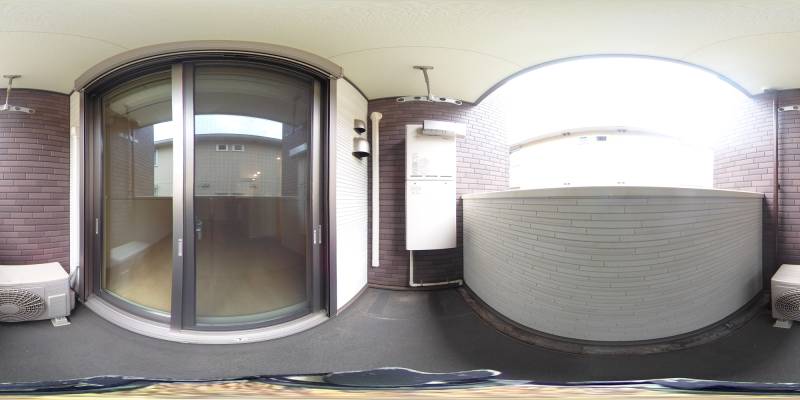 パノラマ画像バルコニー