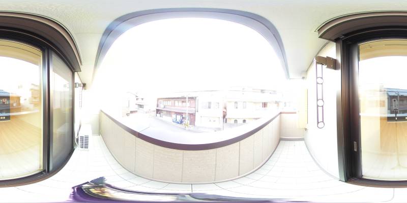 パノラマ画像バルコニー