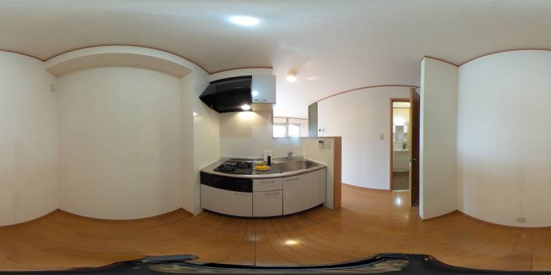 パノラマ画像キッチン