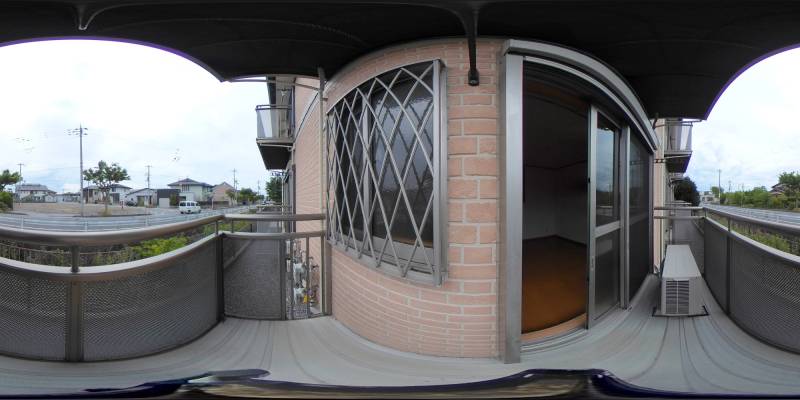 パノラマ画像バルコニー