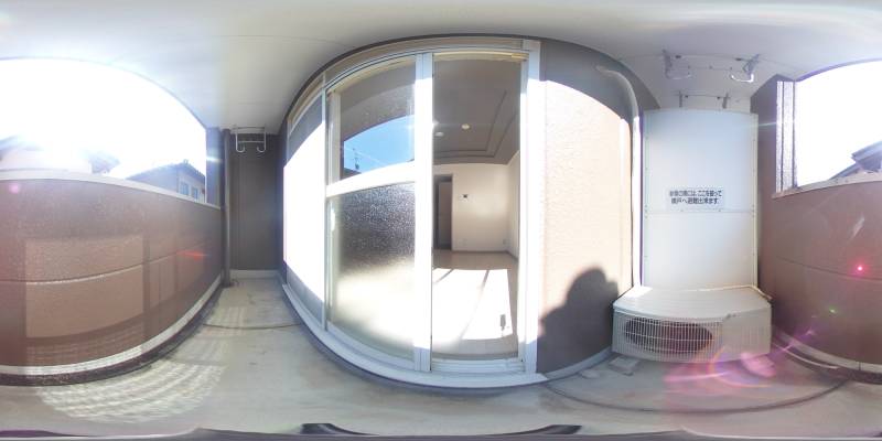 パノラマ画像バルコニー