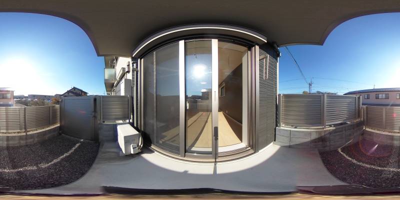 パノラマ画像バルコニー