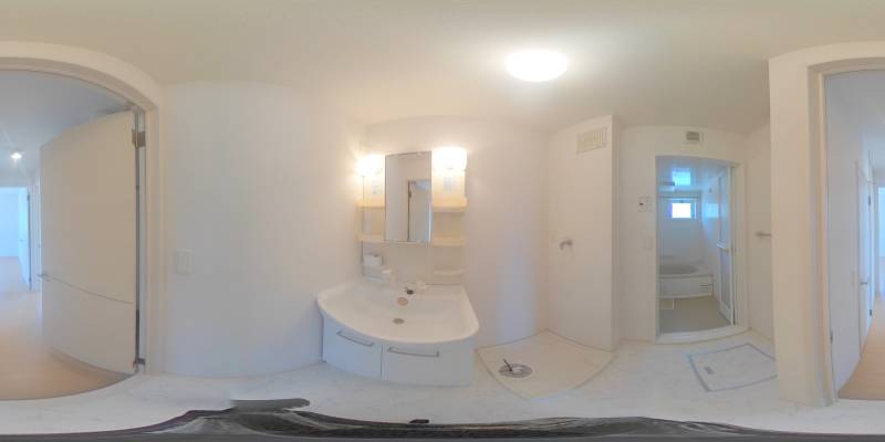 パノラマ画像洗面所