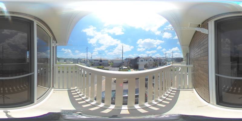 パノラマ画像バルコニー