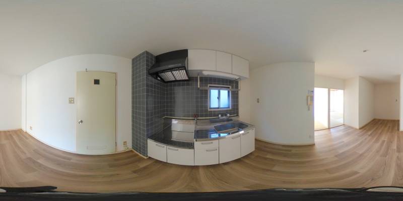 パノラマ画像キッチン