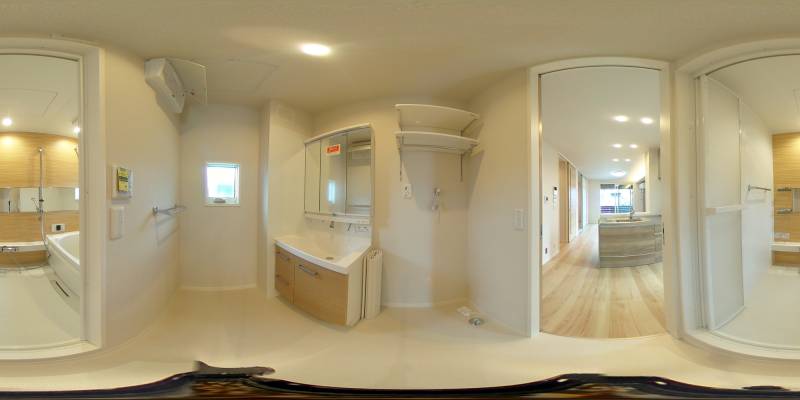 パノラマ画像洗面所