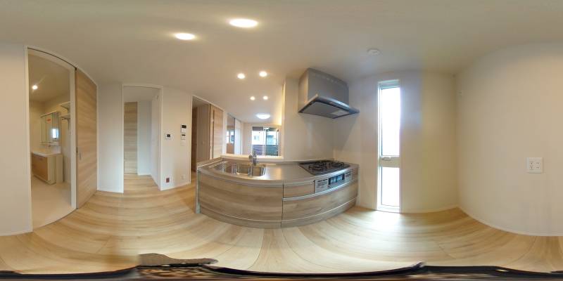 パノラマ画像キッチン