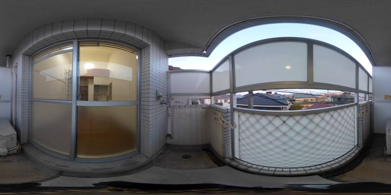 パノラマ画像バルコニー