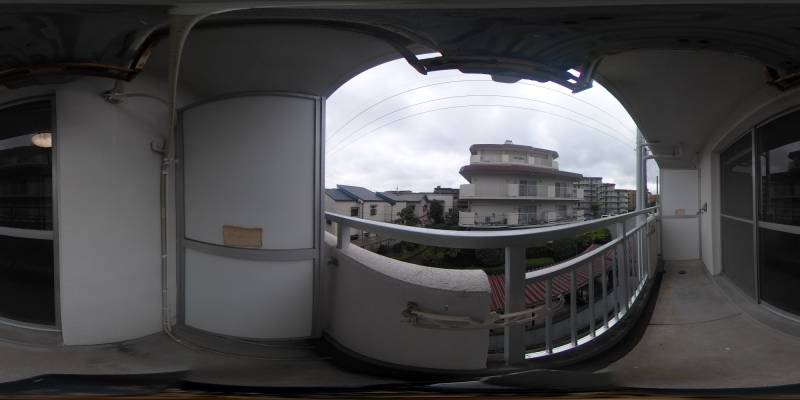 パノラマ画像バルコニー