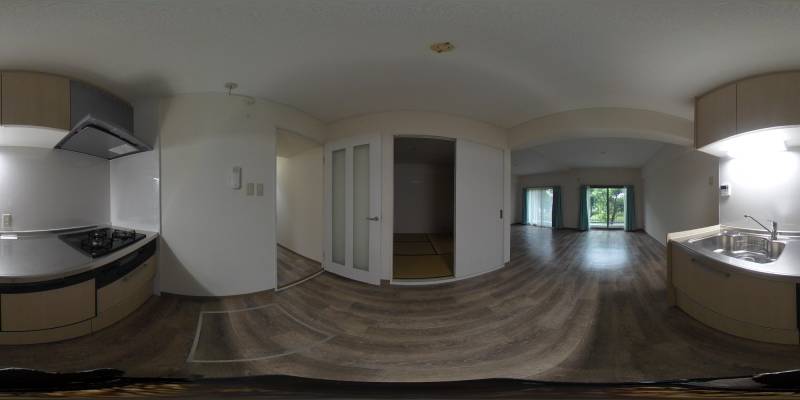 パノラマ画像キッチン