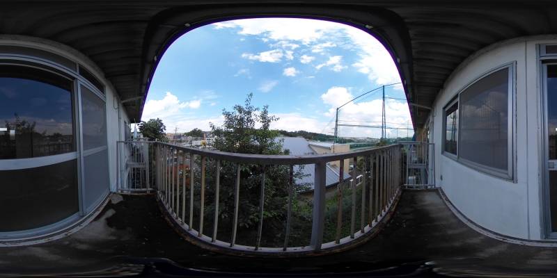 パノラマ画像バルコニー