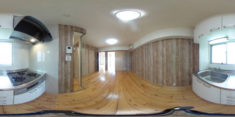 パノラマ画像キッチン