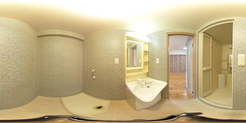 パノラマ画像洗面所