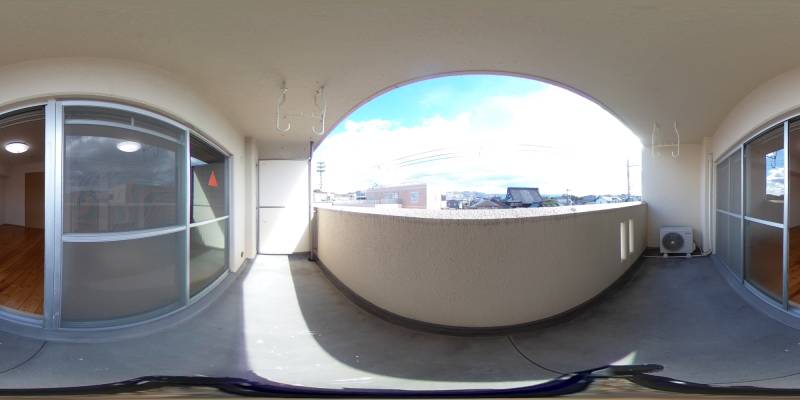 パノラマ画像バルコニー