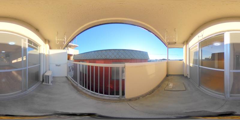 パノラマ画像バルコニー