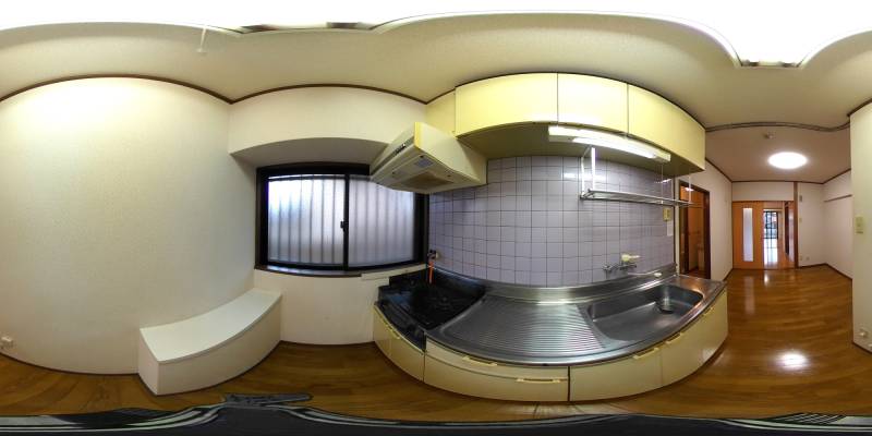 パノラマ画像キッチン