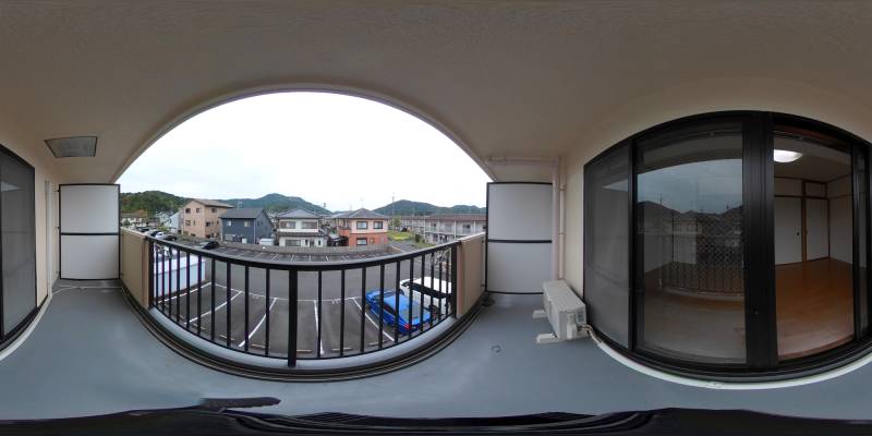 パノラマ画像バルコニー