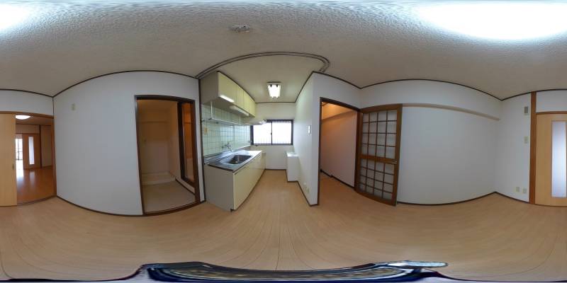 パノラマ画像キッチン