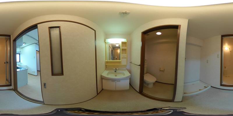 パノラマ画像洗面所