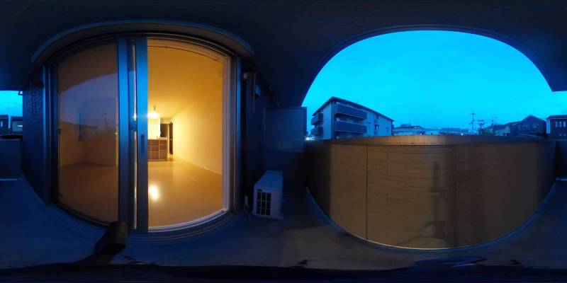 パノラマ画像バルコニー